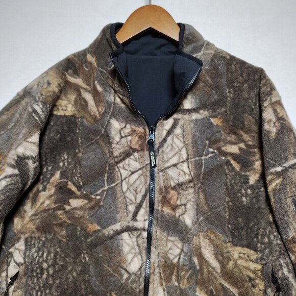 Gander Mountain Guide Series Reversible Fleece Brown Camouflage Jacket Men's XL - Picture 4 of 11